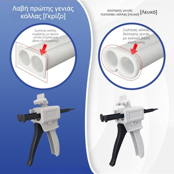 Kang Zhun Δύο-συστατικό πιστόλι κόλλας AB, χειροκίνητο, πλαστικό, για βιομηχανική χρήση