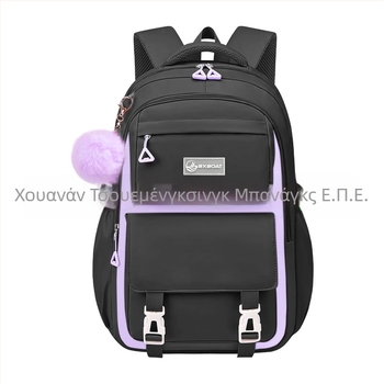 Τριπλό σετ σχολικών σακιδίων για μαθήτριες γυμνασίου — Oxford ύφασμα, αναπνεόμενο, αδιάβροχο, ανθεκτικό, αντικλοπής, μοντέλο 25106, anime σχέδιο, ιμάντες αεροσφυξ, επένδυση πολυεστέρας, Άνοιξη 2025.