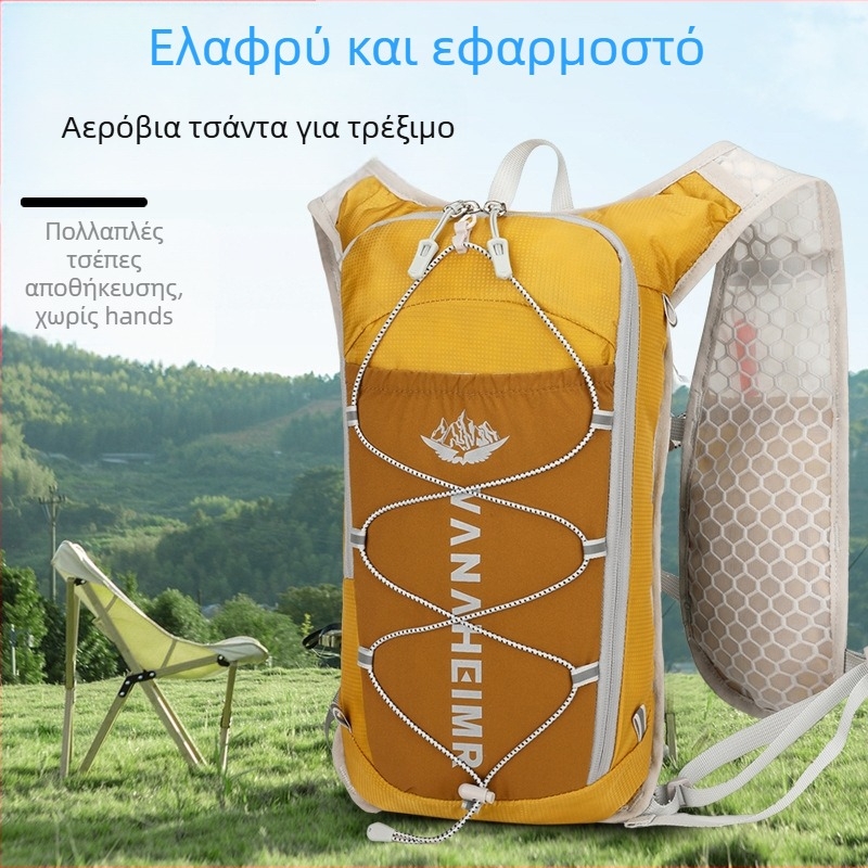 Σακίδιο πεζοπορίας από diving-cloth, ultra-light, επεκτεινόμενο, unisex, κυρτές ιμάνες ώμου