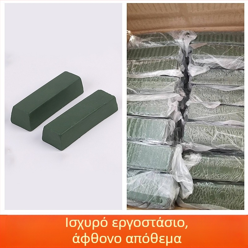 Πάστα ακονίσματος μαχαιριών με κερί γυαλισμού σε καθρέφτη, μπλοκ κεριού και λάδι ακονίσματος για μαχαίρια κοπής και δέρματος