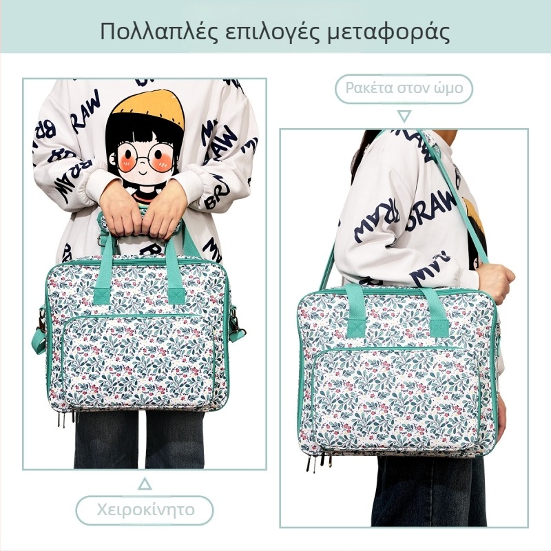 Τσάντα αποθήκευσης κροσέ, κυβοειδής μορφή, μεγάλος χώρος, Oxford ύφασμα, πολυλειτουργική, σειρά Eb Square, κατάλληλη για ταξίδια