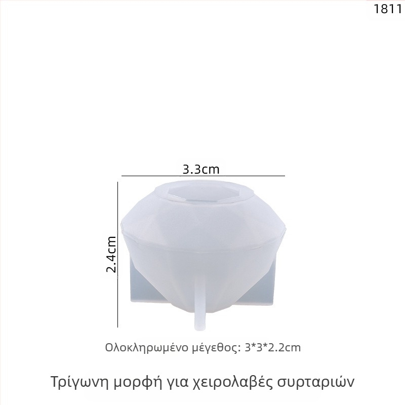 Καλούπι σιλικόνης για ρητίνη – Ακανόνιστος πολυγωνικός σχηματισμός για DIY κρυσταλλικές σταγόνες