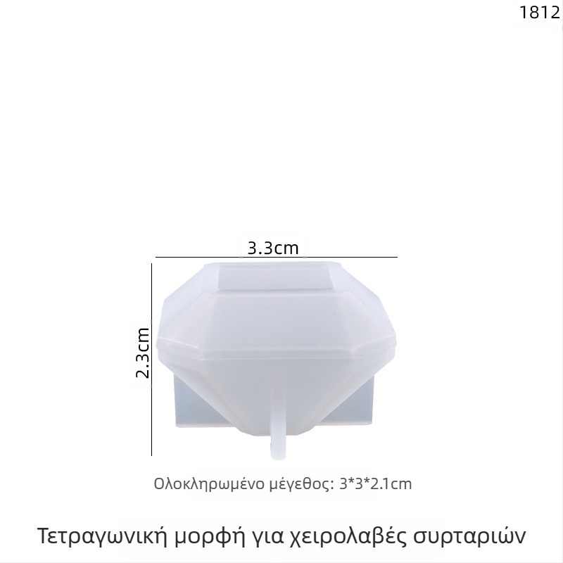 Καλούπι σιλικόνης για ρητίνη – Ακανόνιστος πολυγωνικός σχηματισμός για DIY κρυσταλλικές σταγόνες