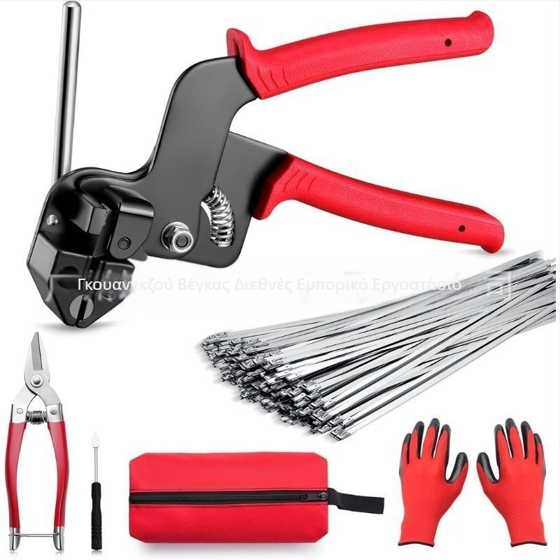 Όργανο δέσμευσης καλωδίων από ανοξείδωτο ατσάλι με αυτοκλειδούμενο μηχανισμό, 304 ανοξείδωτο, πάχος 0,9 mm, σετ 106/101/156/157 τεμάχια