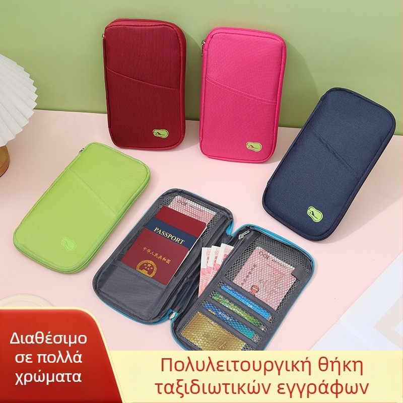 Θήκη Διαβατηρίου και Εγγράφων – Oxford ύφασμα, επένδυση πολυεστέρα, οργάνωση καρτών και εισιτηρίων, για άνδρες και γυναίκες, στυλ αστικό μινιμαλιστικό