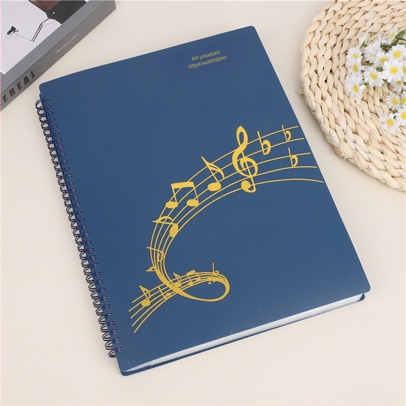 Πλαστικός φάκελος για παρτιτούρες με κλιπ, ματ φινίρισμα, προσαρμόσιμος, χωρητικότητα 20 σελίδων, πάχος 14C