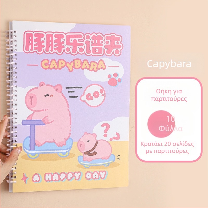 Πλαστικός φάκελος για παρτιτούρες με κλιπ, ματ φινίρισμα, προσαρμόσιμος, χωρητικότητα 20 σελίδων, πάχος 14C