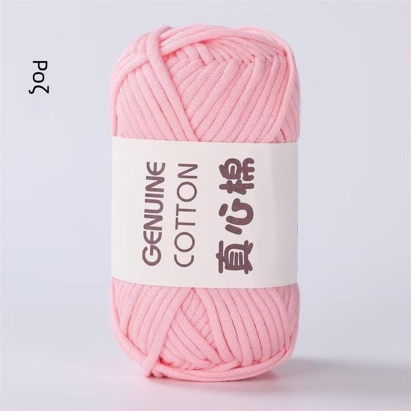 DIY Νήμα βαρελιού για το πλέξιμο - ημι-χτενισμένο βαμβάκι, στριμμένο με βελόνι, πυρήνας γεμάτος κενό βαμβάκι