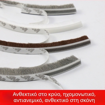 Οικουμενική λωρίδα σφράγισης παραθύρων και θυρών, αυτοκόλλητη, αντισύγκρουσης, αντιανεμική και θερμομονωτική.