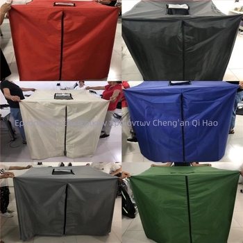 Κάλυμμα IBC δεξαμενής νερού, τετράγωνος σχεδιασμός, ύφασμα 210D/420D Oxford με PU ασημί επίστρωση, ανθεκτικό στη σκόνη, στο νερό και UV, συσκευασία 30 τεμάχια