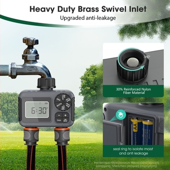 Χρονόμετρο άρδευσης στάγδην με έξυπνο προγραμματισμό (ABS υλικό; σειρά άρδευσης στάγδης; εξωτερική χρήση σε δημόσιους χώρους πρασίνου και κήπους)