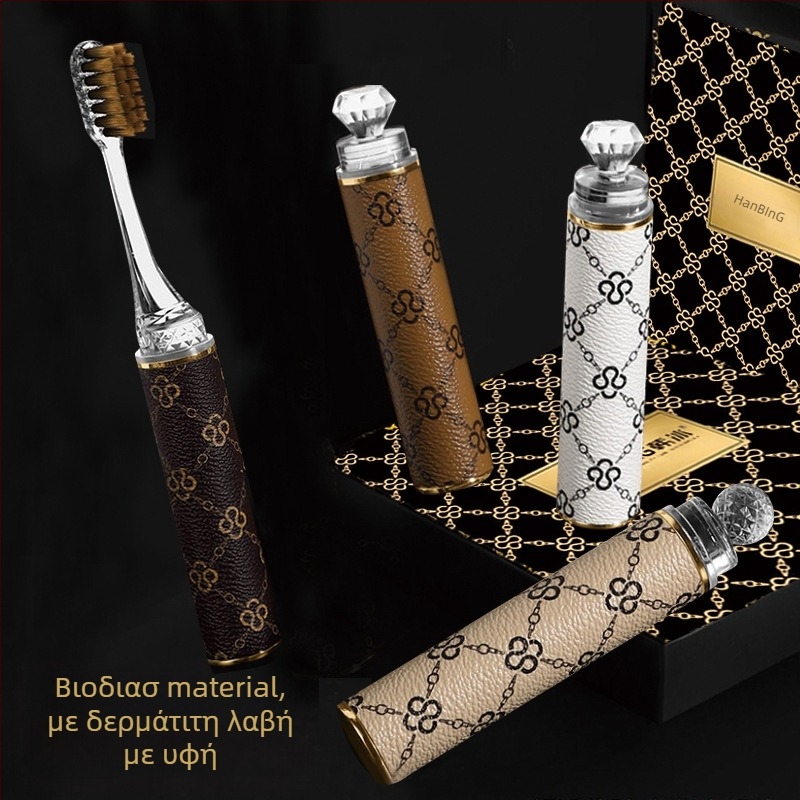 Han Bing K221 χειροκίνητη οδοντόβουρτσα για ενήλικες, κουτί δώρου 4 τεμάχια