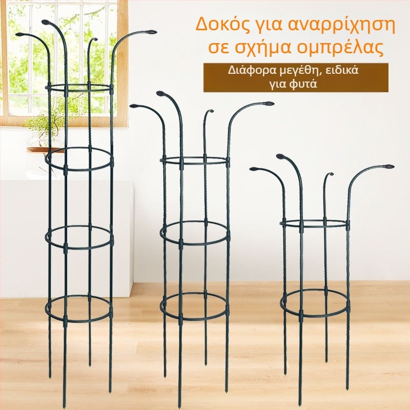 Ομπρέλα-μορφής στήριγμα για φυτά αναρρίχησης, εξωτερικός κήπος, υποστήριξη για τριαντάφυλλα και κληματίδες, διάμετρος σωλήνα 11 mm