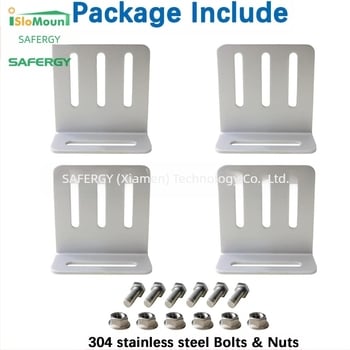 Βάση στερέωσης φωτοβολταϊκών πάνελ για επίπεδη οροφή RV και γιοτ – Αλουμινένιο κράμα, ρυθμιζόμενος Ζ-σχήματος σχεδιασμός, AS/NZS 1170.2 συμβατότητα, Βάρος 0,052 kg, Φινίρισμα: μικρή ανοδιοποίηση