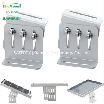 Βάση στερέωσης φωτοβολταϊκών πάνελ για επίπεδη οροφή RV και γιοτ – Αλουμινένιο κράμα, ρυθμιζόμενος Ζ-σχήματος σχεδιασμός, AS/NZS 1170.2 συμβατότητα, Βάρος 0,052 kg, Φινίρισμα: μικρή ανοδιοποίηση