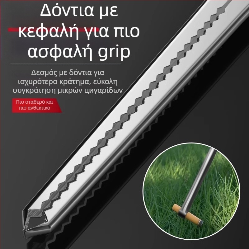 Μακριές λαβίδες από ανοξείδωτο ατσάλι για κράτημα απορριμμάτων и ξύλων – αντιολισθητικό, κατάλληλες για αγροτικές κατοικίες, εργαζόμενους καθαριότητας και ακτές