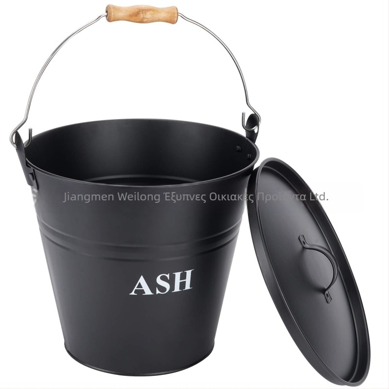 Εργαλεία τζακιού - Σιδερένιος κάδος για άνθρακα και κάδος στάχτης, Δυτικό στυλ, 3,89 kg, Προέλευση Τζιάνγκμεν, Γκουανγκντόνγκ