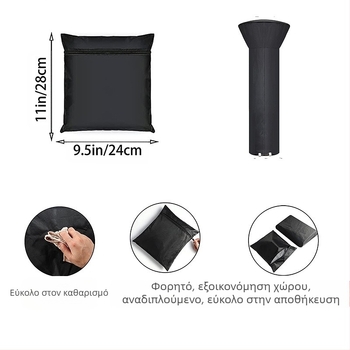 Κάλυμμα θερμαντήρα με αεροενέργεια, ύφασμα Oxford 210D με ασημένια επίστρωση, διαθεσιμότητα εξατομίκευσης, μοντέρνο μινιμαλιστικό στυλ, κάλυμμα σκόνης/καναπέ/κλιματιστήρα