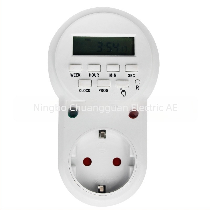 Πρίζα με χρονοδιακόπτη, μάρκα Cier, λειτουργία χρονισμού, θερμοκρασιακό εύρος -10 °C έως +55 °C