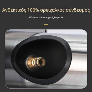 Hongfan Ανοξείδωτος ράφι αποθήκευσης σωλήνα ποτίσματος με αυτόματο τύλιγμα, κρεμαστό για κήπο και εξωτερικούς χώρους