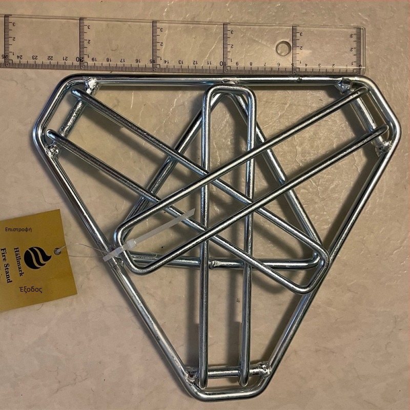 Σιδερένιο τρίποδο ράφι μαγειρέματος για κατασκήνωση – φορητό, 860 γρ, για 3–5 άτομα