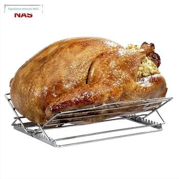 NAS αναδιπλούμενο τετράγωνο μπάρμπεκιου γκριλ από ανοξείδωτο χάλυβα με πλέγμα, φορητό