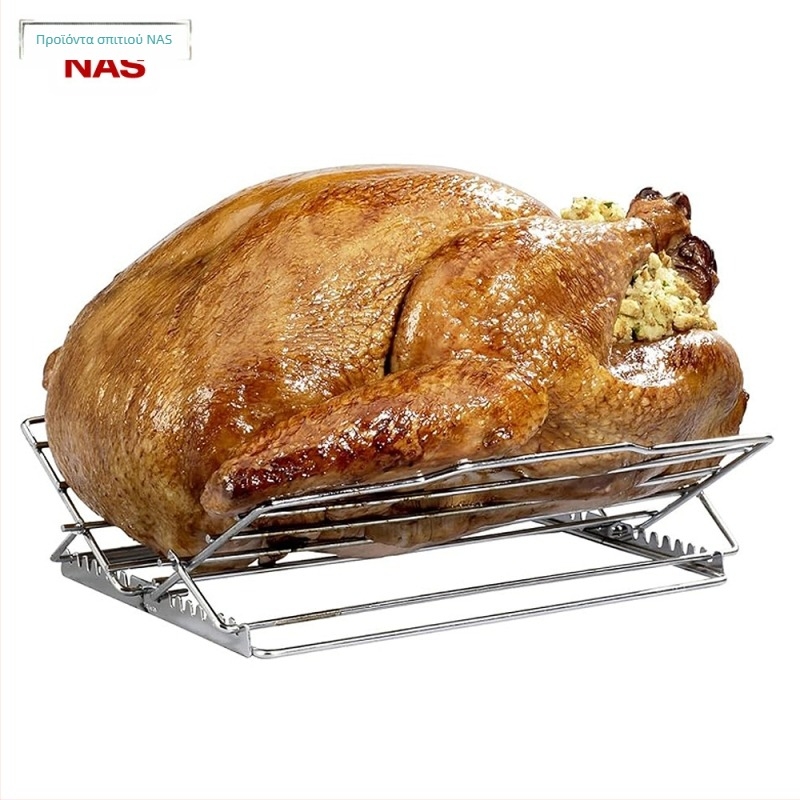 NAS αναδιπλούμενο τετράγωνο μπάρμπεκιου γκριλ από ανοξείδωτο χάλυβα με πλέγμα, φορητό