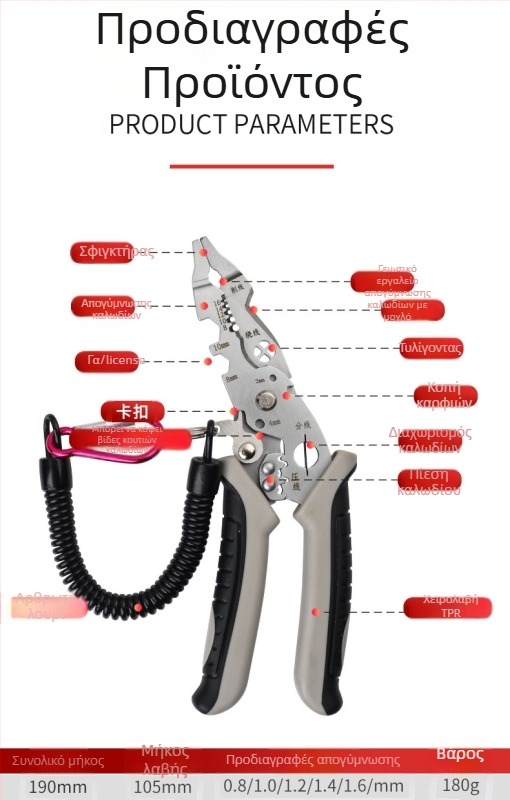 Πολυλειτουργικές γωνιακές πένσες απογύμνωσης αγωγών και crimping – ανθεκτικό εργαλείο από Xiao Xi