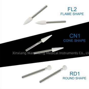Οδοντιατρική κεφαλή υψηλής ταχύτητας λείανσης, κεραμική κεφαλή λείανσης FL2 CN1 RD1, συσκευασία 100 τεμάχια