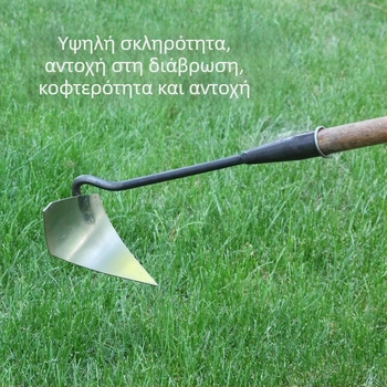 Τριγωνικό φτυάρι από παχυσμένο κράμα μανγκανίου για τάφρους και χαλάρωση εδάφους με αιχμηρή άκρη, γεωργικό εργαλείο τάφρων και φύτευσης.