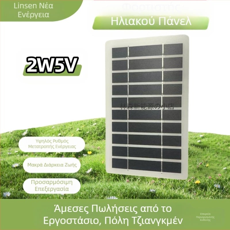 USB ηλιακό πάνελ για άμεση φόρτιση κινητού, 5V, πολυκρυσταλλικά κύτταρα, φορητό για εξωτερικούς χώρους – Linsen