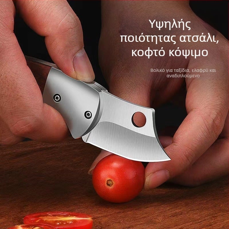 Πτυσσόμενο μαχαίρι υψηλής σκληρότητας, κοφτερή λεπίδα, φορητό μαχαίρι εξωτερικού χώρου, μήκος λεπίδας 5 εκ