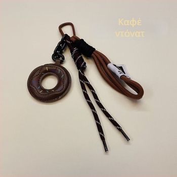 Ταλισμάν για τσάντα σε σχήμα donut με φρουτώδες μοτίβο, νάιλον κρεμαστό για τσάντες, στυλ: εθνικό τάση και νέο στυλ (Νάιλον; Φρουτώδες μοτίβο; Στυλ: Εθνικό τάση και νέο στυλ; Σεζόν: Χειμώνας 2024)