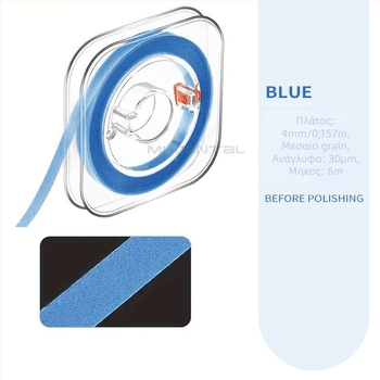 MEHO οδοντική λωρίδα γυαλίσματος – για ενήλικες, κόκκοι τραχύς–μεσαίος–ψιλός, καθαρό βάρος 9,5 g, Προέλευση Γκουανγκντόνγκ