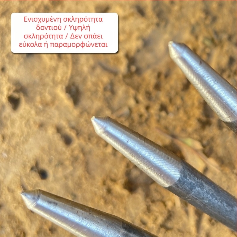 Μεταλλική κηπουρική ράκε με πυκνά δόντια για χαλάρωση του εδάφους – συγκολλημένο γεωργικό εργαλείο