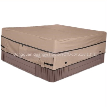 Κάλυμμα εξωτερικής μπανιέρας SPA, προστασία από σκόνη και αδιάβροχο, ύφασμα πολυεστέρα 90% με επένδυση PVC, προσαρμογή επεξεργασίας, κατασκευή από ένα κομμάτι, μοντέρνο μινιμαλιστικό στυλ