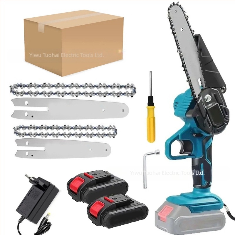 Ηλεκτρική αλυσοπρίνα, 21V επαναφορτιζόμενη μπαταρία λίθιου, φορητή συμπαγής για κλάδεμα και ελαφριά ξυλουργική