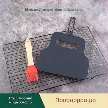 Ανεμιστήρας καύσης μπάρμπεκιου για εξωτερικούς χώρους, φορητός, με πλαστική πλάκα - Hongxin