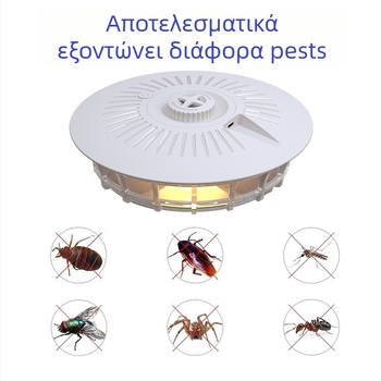 Λαμπτήρας παγίδευσης κουνουπιών με κολλητικά φύλλα και LED, για περιοχή 80–120 m², μοντέλο 807, 0,6 W, τροφοδοσία USB/AA μπαταρία, βάρος 264 g