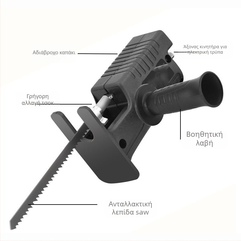 Xin Mu Tian Κεφαλή Μετατροπής Για Χειροκίνητο Ηλεκτρικό Δράπανο Σε Reciprocating Saw, 220V Τροφοδοσία Δικτύου, Σειρά Reciprocating Saw