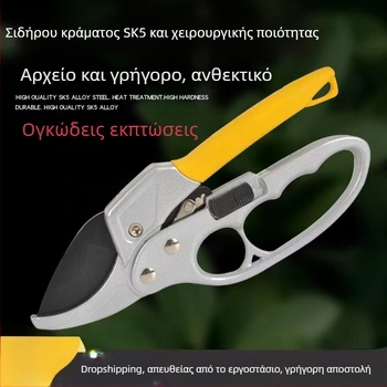 Ανοξείδωτες ψαλίδες κλαδέματος – ανθεκτικό κόψιμο κλαδιών, πολυλειτουργικό εργαλείο κηπουρικής για κλάδεμα κλαδιών και φρούτων