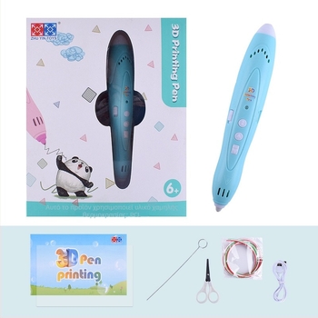 Παιδικό στυλό 3D εκτύπωσης με χαμηλή θερμοκρασία, ασύρματο, πολύχρωμα LED φώτα για ζωγραφική και γκραφίτι – εκπαιδευτικό παιχνίδι τέχνης για 7–14 ετών