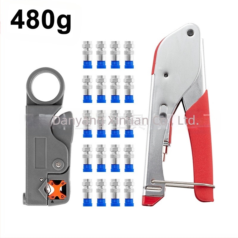 Απογυμνωτές καλωδίων και πένσες crimping με κεφαλή F για RG59/6 καλώδια, από ανθρακούχο χάλυβα