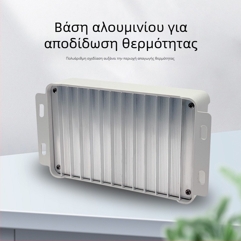 Ηλιακός ελεγκτής για οδοφωτισμό με αυτόματη αναγνώριση, 48V, πλαστικό περίβλημα, CE πιστοποίηση