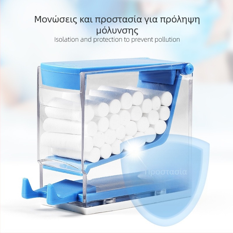 Θήκη ρολών βαμβακιού και μπατονέτων για οδοντιατρική – καπάκι με πάνω πάτημα, προστασία από σκόνη για κλινική χρήση; Μάρκα Anwar; Λειτουργία: Αποθήκευση βαμβακιού; Για ενήλικες; Προέλευση: Άλλο; Κατηγορία: Άλλα χημικά στοματικής φροντίδας