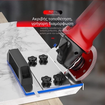 Αξεσουάρ φάσσας για γωνιακό τροχό, μοντέλο 100, κοπτικός 45° για πλάκες, σταθερή βάση κοπής