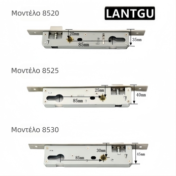 Μονο σημείου σώματος κλειδαριάς για πόρτες αιώρησης από αλουμίνιο και ξύλο, κράμα Ψευδάργύρου, ball lock, μοντέλο Other