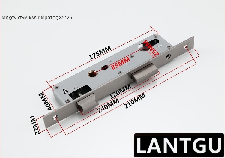 Μονο σημείου σώματος κλειδαριάς για πόρτες αιώρησης από αλουμίνιο και ξύλο, κράμα Ψευδάργύρου, ball lock, μοντέλο Other