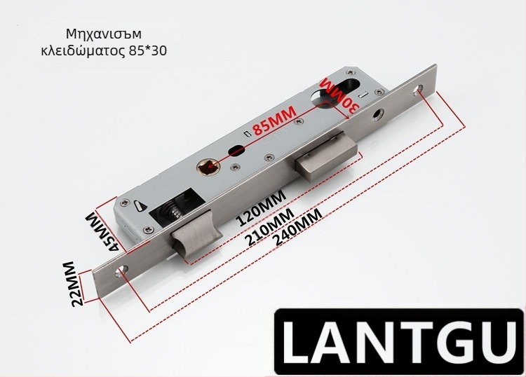 Μονο σημείου σώματος κλειδαριάς για πόρτες αιώρησης από αλουμίνιο και ξύλο, κράμα Ψευδάργύρου, ball lock, μοντέλο Other