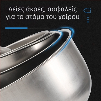 Παχυμένο στρογγυλό μπολ ποτίσματος από ανοξείδωτο χάλυβα για γουρούνια και γουρούνες